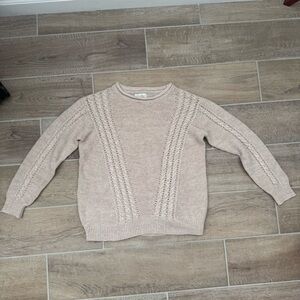 Lucky Brand Women's Light Beige Knit Sweater